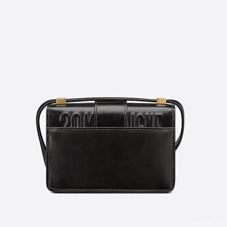 Cheap Dior 30 Black Box Micro Montaigne Bag Calfskin 0621 Luxury